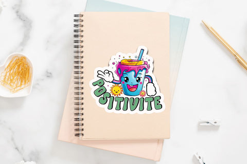 NGD012-B072- Retro Character Sticker Bundle Sublimation Regulrcrative 