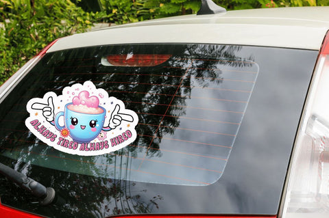 NGD012-B072- Retro Character Sticker Bundle Sublimation Regulrcrative 