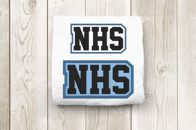 NHS High School Initials Embroidery Embroidery/Applique DESIGNS Risa Rocks It 