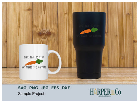 Nibble Carrots SVG PNG Cut EPS File SVG HarperNCo 
