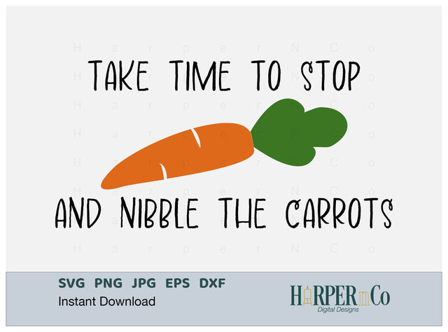 Nibble Carrots SVG PNG Cut EPS File SVG HarperNCo 
