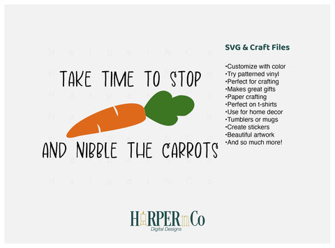 Nibble Carrots SVG PNG Cut EPS File SVG HarperNCo 