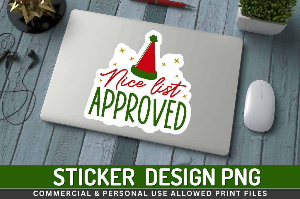 So Nice Sticker Nice list approved Stickers Design - So Fontsy