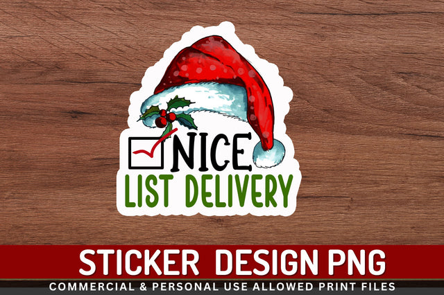 Nice list delivery Stickers Design Sublimation Regulrcrative 