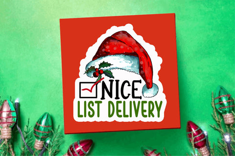 Nice list delivery Stickers Design Sublimation Regulrcrative 