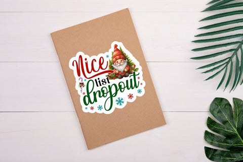 Nice list dropout Sticker Design Sublimation Regulrcrative 