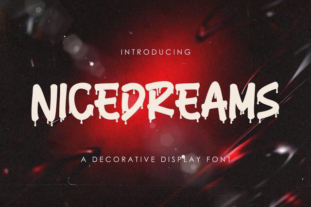 Nicedreams - Drip Decorative Font Font StringLabs 