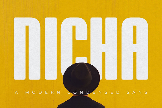 Nicha - Condensed Sans Font studioalmeera 