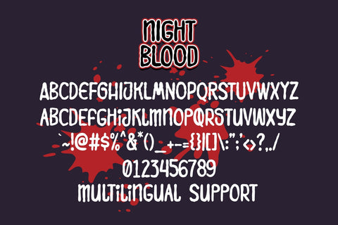 Night Blood Font Dm Letter Studio 