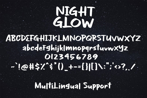 Night Glow Font Dm Letter Studio 