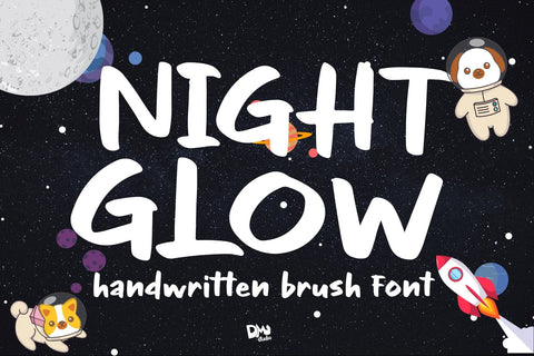 Night Glow Font Dm Letter Studio 