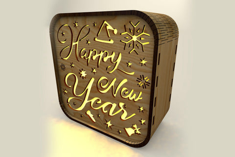 Night Light for New Year Holidays - Laser Cut File SVG LaserCutano 