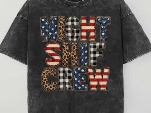 Night Shift Crew PNG Patriotic Alpha Art SVG artprintfile 