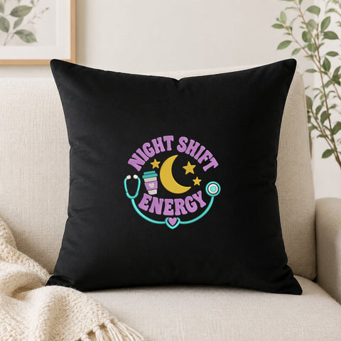 Night Shift Energy Nurse Embroidery Design – Stethoscope Moon Medical Machine Embroidery File Embroidery/Applique DESIGNS PatternFeed8 