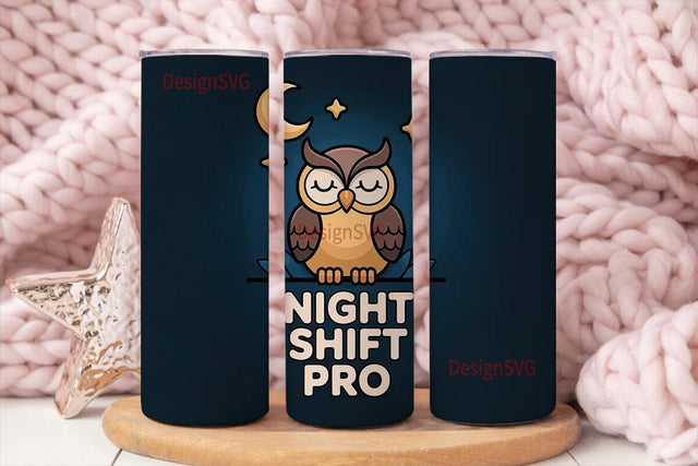 Night Shift Pro 20oz Tumbler Wrap Sublimation DesignSVG 