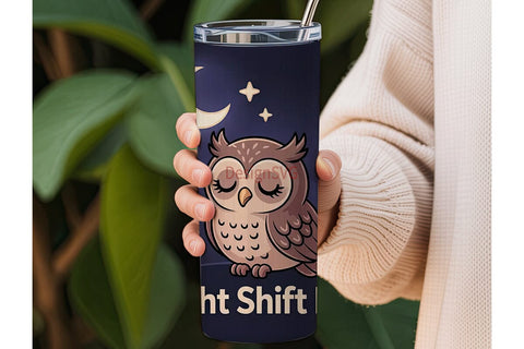 Night Shift Pro 20oz Tumbler Wrap Sublimation DesignSVG 