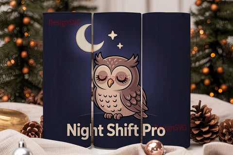 Night Shift Pro 20oz Tumbler Wrap Sublimation DesignSVG 