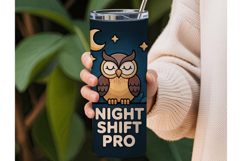 Night Shift Pro 20oz Tumbler Wrap Sublimation DesignSVG 