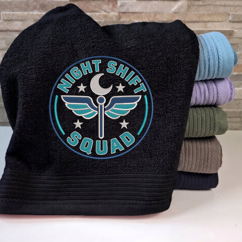 Night Shift Squad Embroidery Design – Nurse Night Shift Medical Badge Machine Embroidery File Embroidery/Applique DESIGNS PatternFeed8 