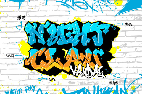 Nightclaw Vandal – Wild 3D Layered Graffiti Font with Arrow-Tagged Style Font Mozzatype 