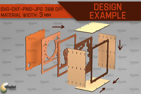 Nightlight Laser Cut Bundle. Home Decor SVG SVG Evgenyia Guschina 