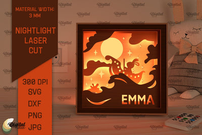 Nightlight Laser Cut. Home Decor SVG SVG Evgenyia Guschina 