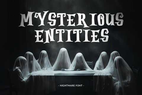 NIGHTMARE - Halloween Font Font Mozarella 