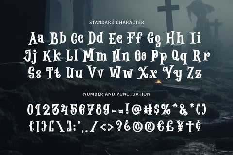 NIGHTMARE - Halloween Font Font Mozarella 