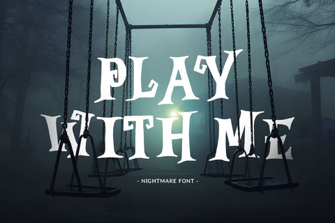 NIGHTMARE - Halloween Font Font Mozarella 