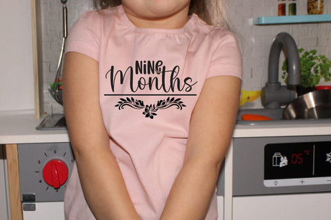 Nine Months SVG Design SVG Designangry 