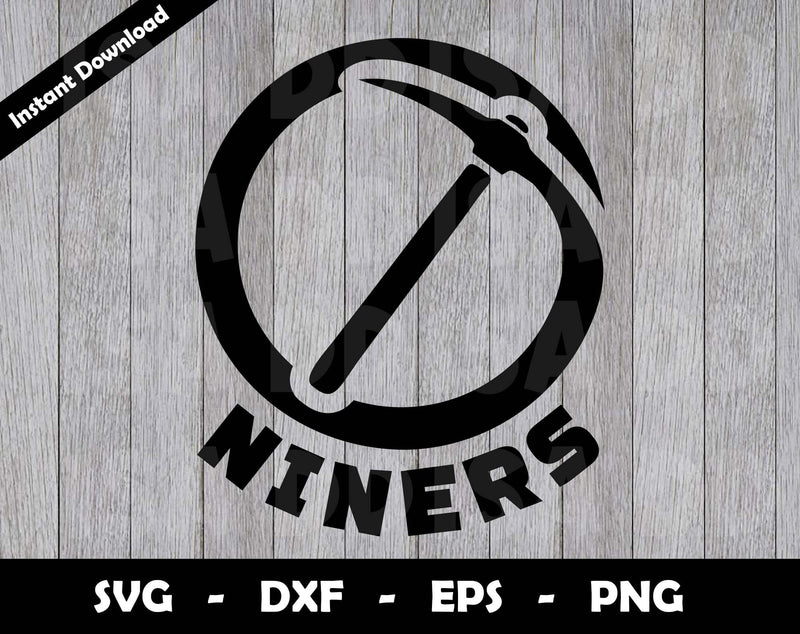 Small Niners Icon Niners SVG Cut File, Niners logo SVG Design, Niners Football Mascot, T ...