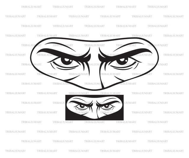 Ninja Eyes SVG TribaliumArtSF 