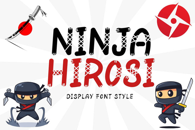 Ninja Hirosi Font Prasetya Letter 