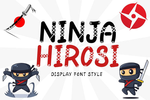 Ninja Hirosi Font Prasetya Letter 