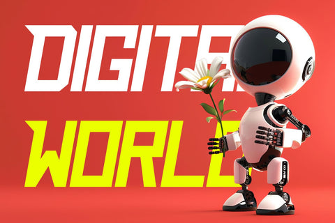 Nitro Eagle – Futuristic Display Font (Regular & Italic) Font Mozzatype 