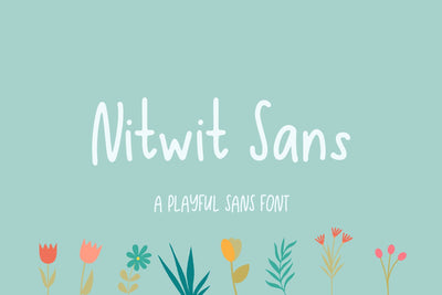Nitwit Sans Font Beck McCormick 