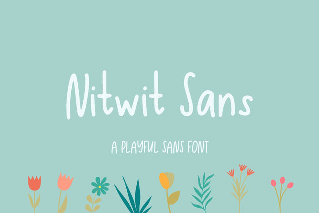 Nitwit Sans Font Beck McCormick 