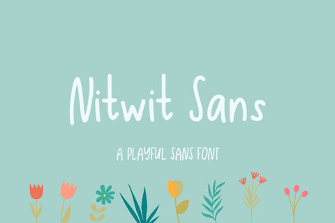 Nitwit Sans Font Beck McCormick 
