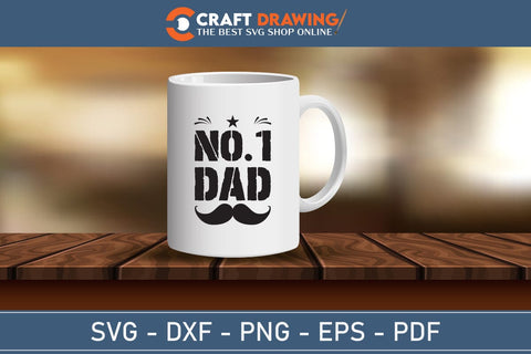 No 1 Dad Father's Day svg, Funny Father's Day svg, Funny Father's Day Gift, Step-Dad Father's Day, Funny Dad svg, Dad svg, svg png dxf SVG Debashish Barman 