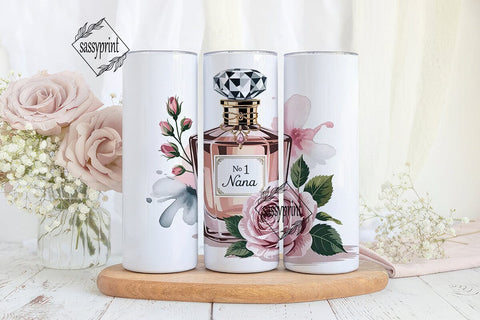 No 1 Nana Perfume Bottle 20oz Tumbler Sublimation sassyprint 