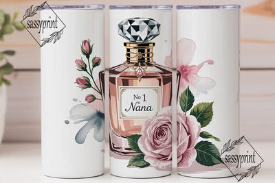 No 1 Nana Perfume Bottle 20oz Tumbler Sublimation sassyprint 