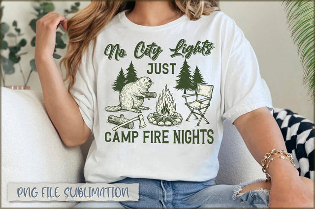 No City Lights Just Camp Fire Nights Sublimation Sublimation Shetara Begum 