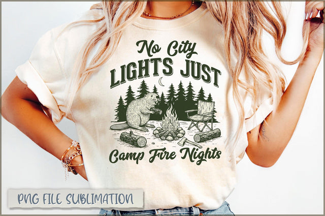 No City Lights Just Camp Fire Nights Sublimation Sublimation Shetara Begum 