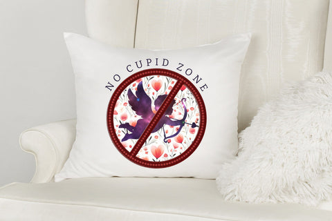 No Cupid Zone - Anti Valentines Day Sublimation Sublimation CraftLabSVG 