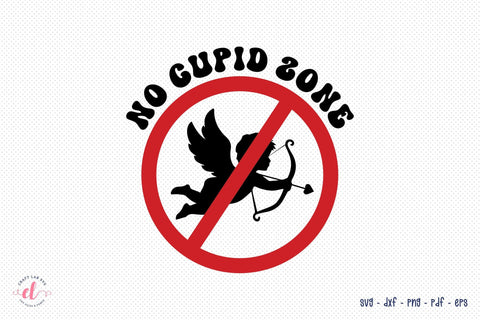 No Cupid Zone, Anti Valentine's Day SVG SVG CraftLabSVG 