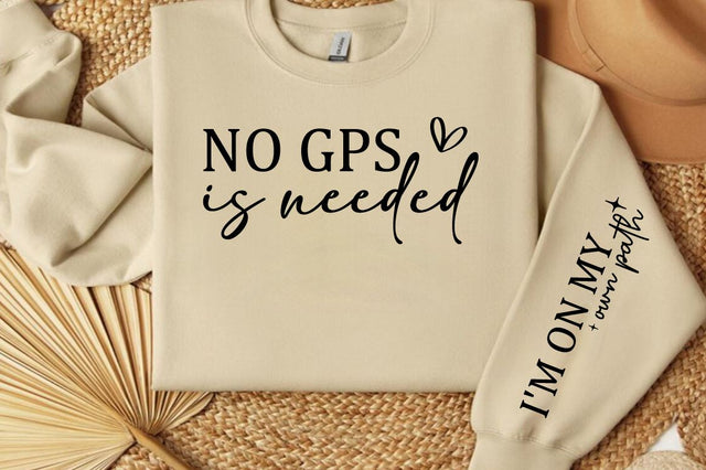 No gps is needed Sleeve SVG Design SVG Designangry 