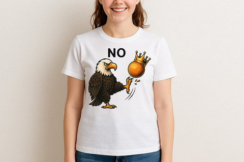 No Kings Eagle SVG Crown Kick Patriotic Clipart for Cricut SVG BillahCrafts 