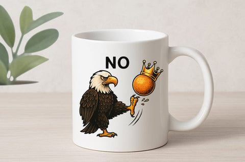 No Kings Eagle SVG Crown Kick Patriotic Clipart for Cricut SVG BillahCrafts 