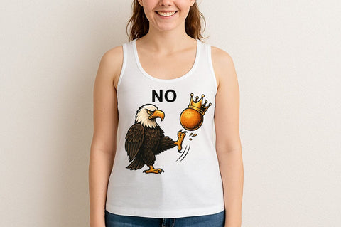 No Kings Eagle SVG Crown Kick Patriotic Clipart for Cricut SVG BillahCrafts 