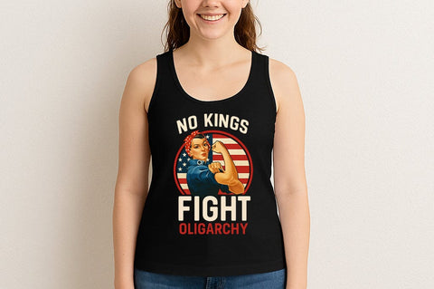 No Kings Fight Oligarchy Rosie the Riveter SVG SVG BillahCrafts 